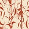 Fabric Benartex Orange/Natural Broomcorn Wishflower by the Quarter Yard 16694-37